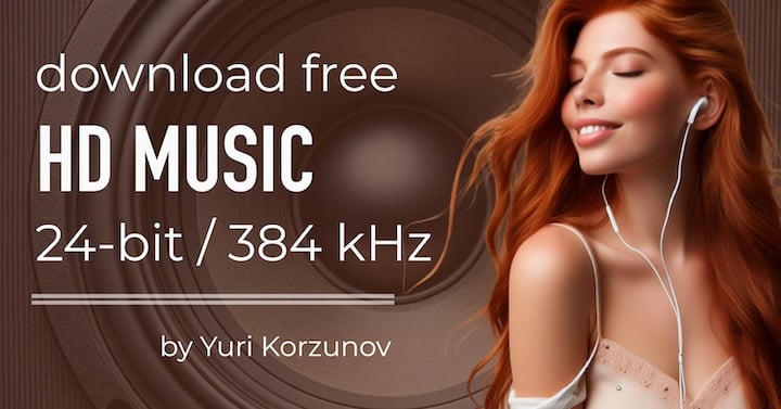 Free high-resolution music audio downloads 24-bit / 384 kHz