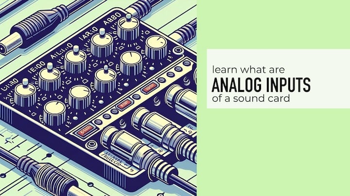 Analog inputs of sound card