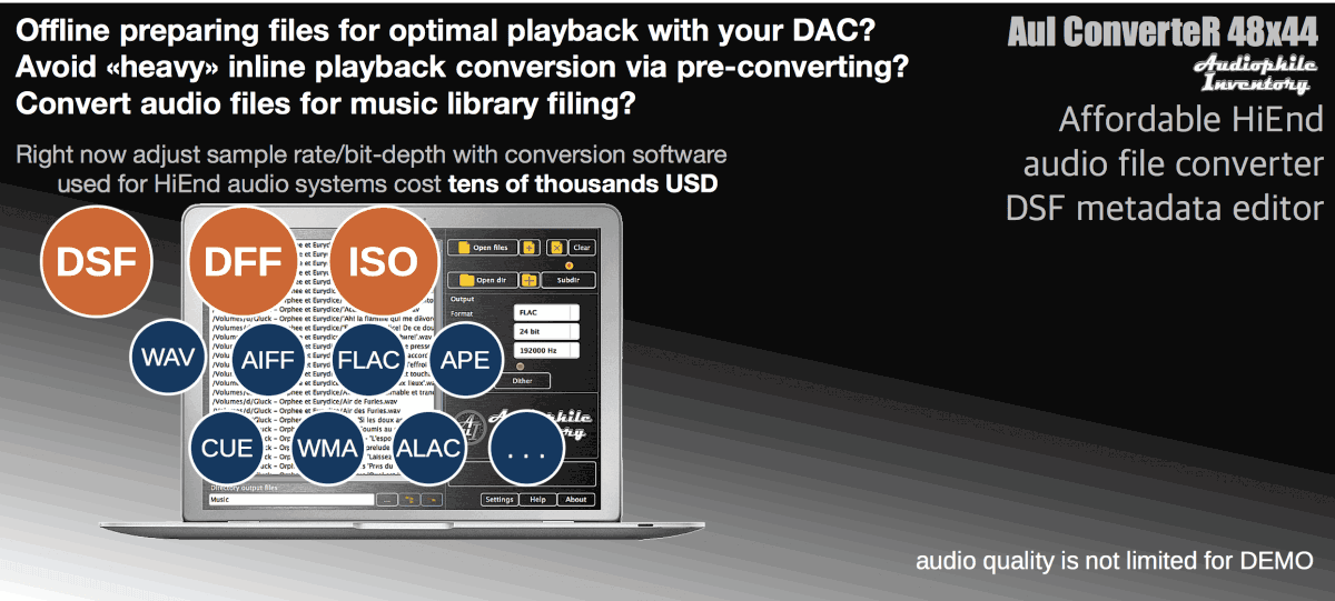 Audio Converter DFF to DSF