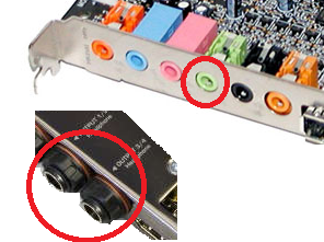 Line Output of Sound Card