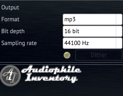 Select target format for cda to mp3 conversion