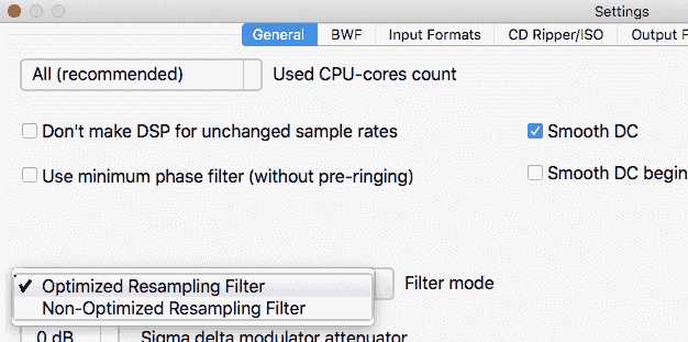 AuI ConverteR optimized and non-optimized modes